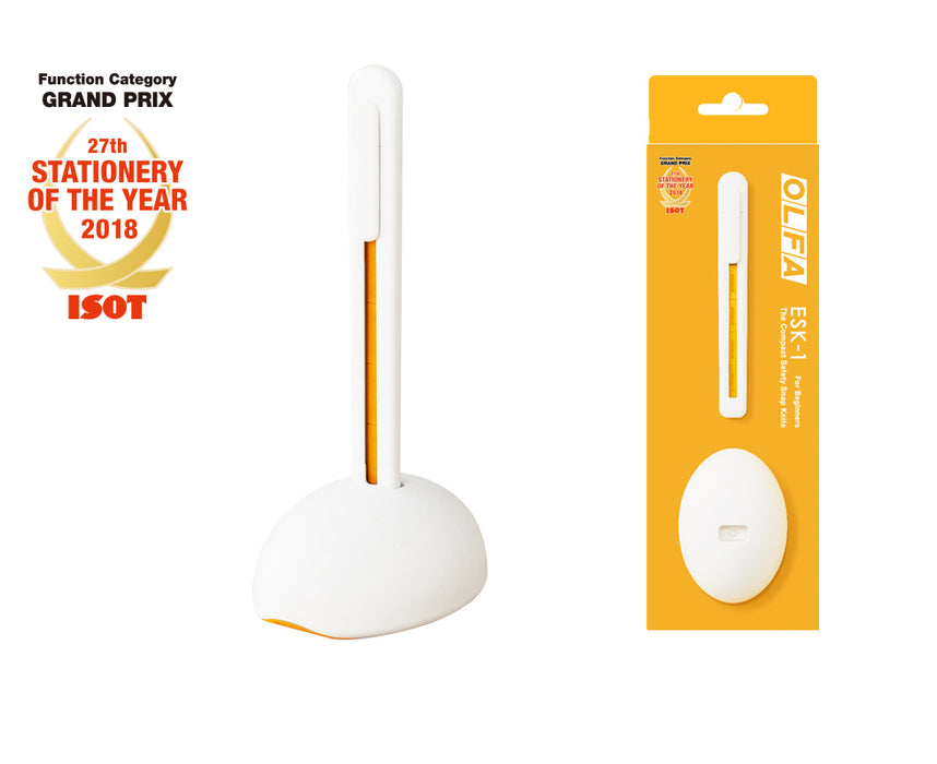 Compact safety cutter for beginners - "OLFA ESK-1"