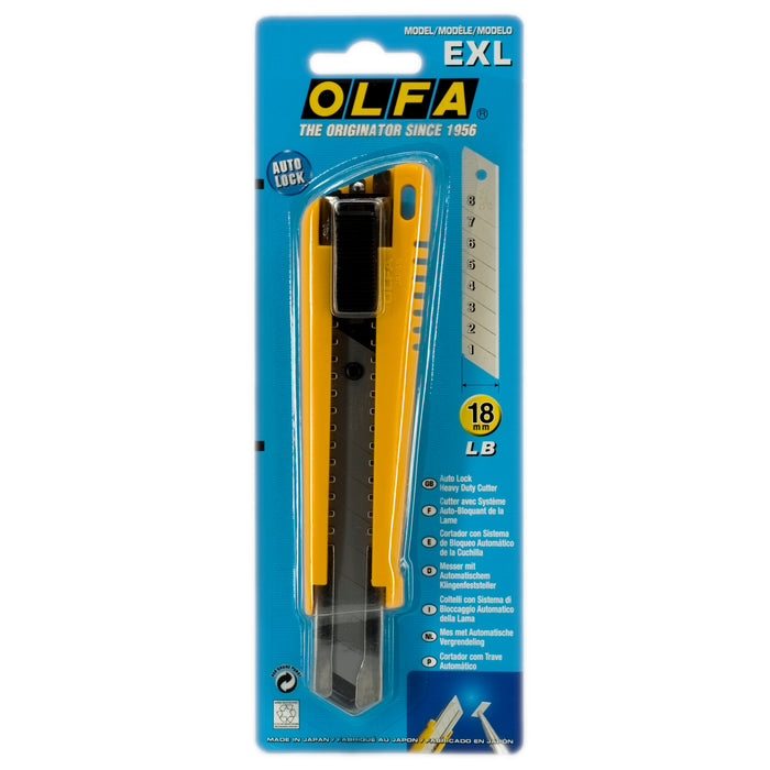 Fresa econômica de 18 mm para serviços pesados ​​- "OLFA EXL"