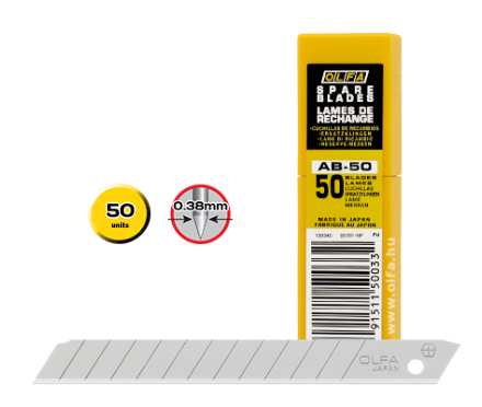 Replacement Blades for 9mm "OLFA AB"
