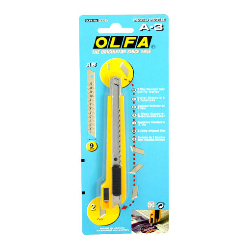 9mm Standard Cutter with Exact Blade - "OLFA A-3" 